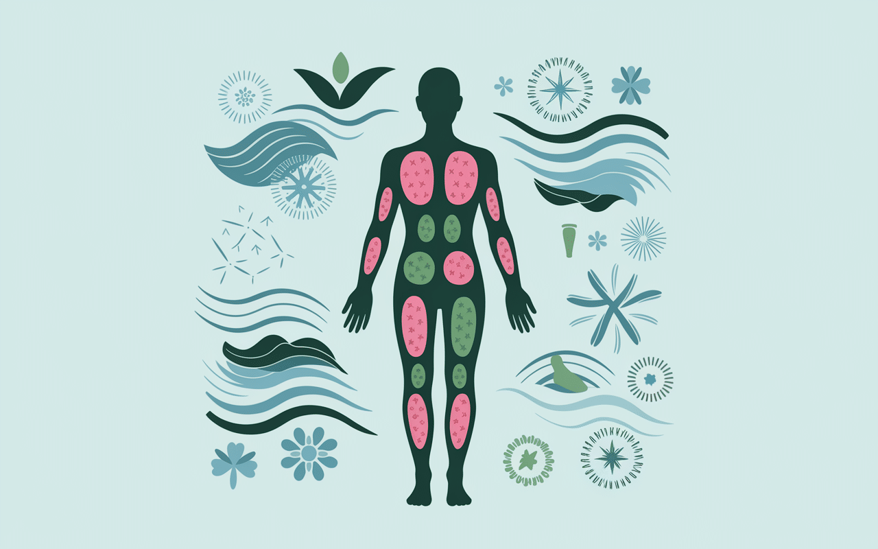 Silhouette illustrant les bienfaits du boddy massage