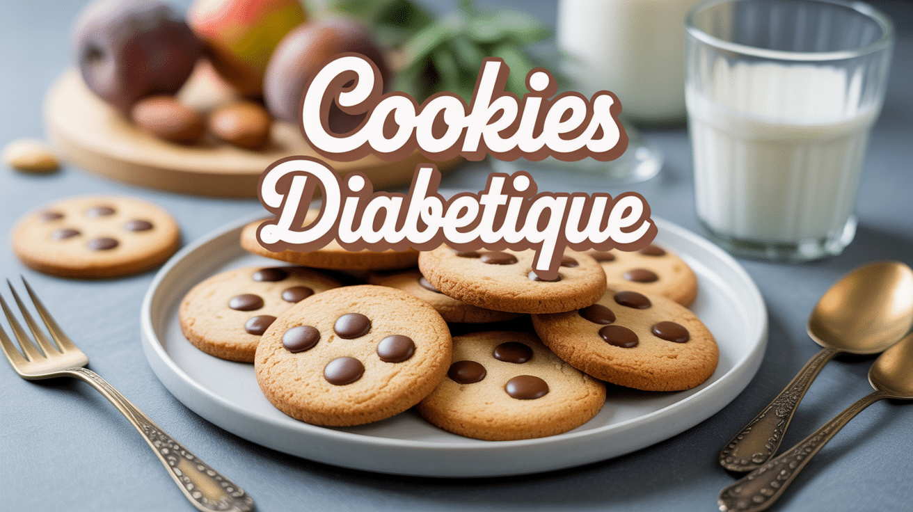Cookies dorés et sains avec lait et amandes