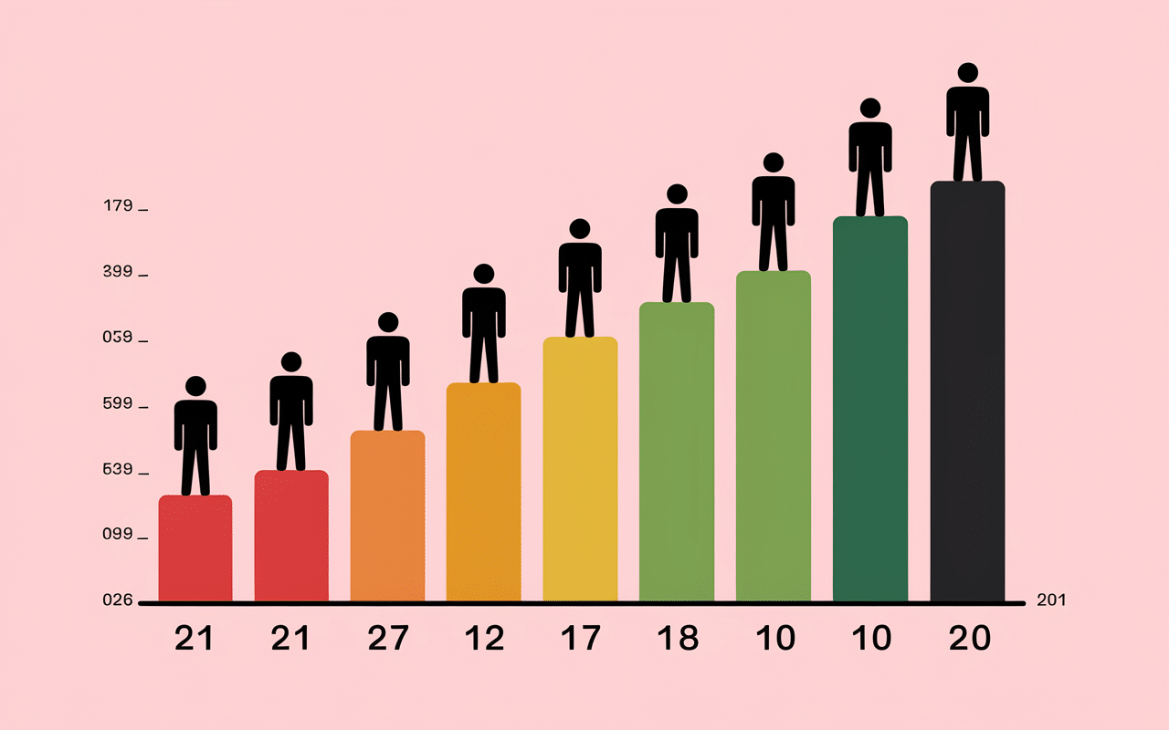 Graphique de poids sur 7 jours, régime militaire