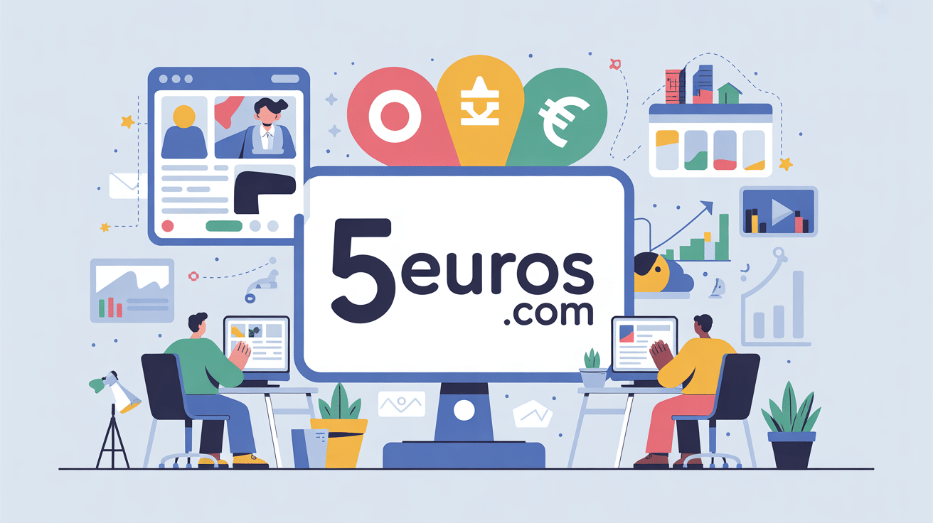Marketplace 5euros com visuelle avec freelances et services