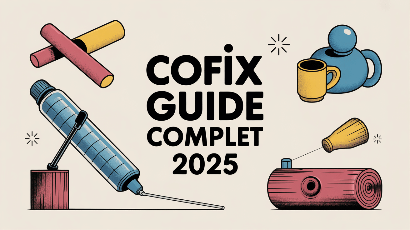 tube cofix sur établi objets réparés
