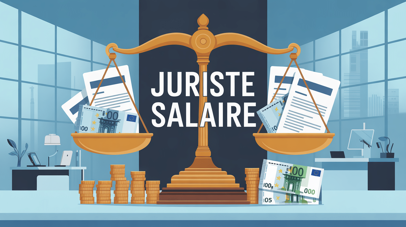 Image juriste salaire balance dossiers euros