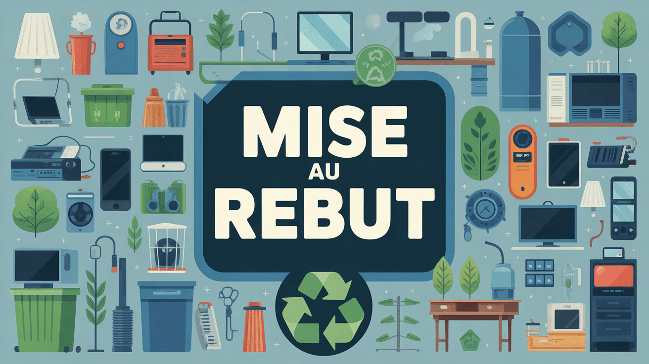 Image mise au rebut balance objets recyclage