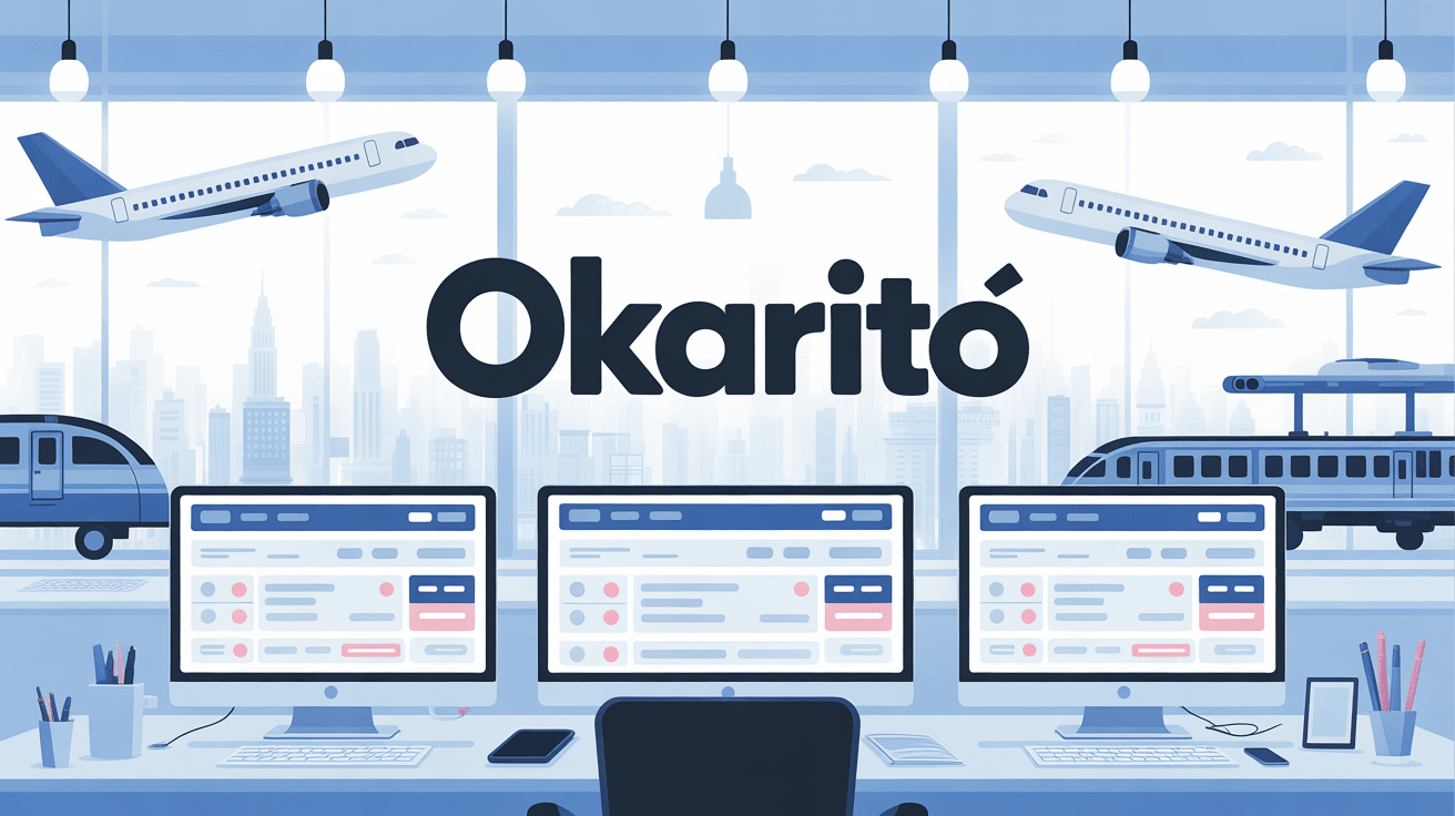 okarito visuel plateforme réservation voyages professionnels