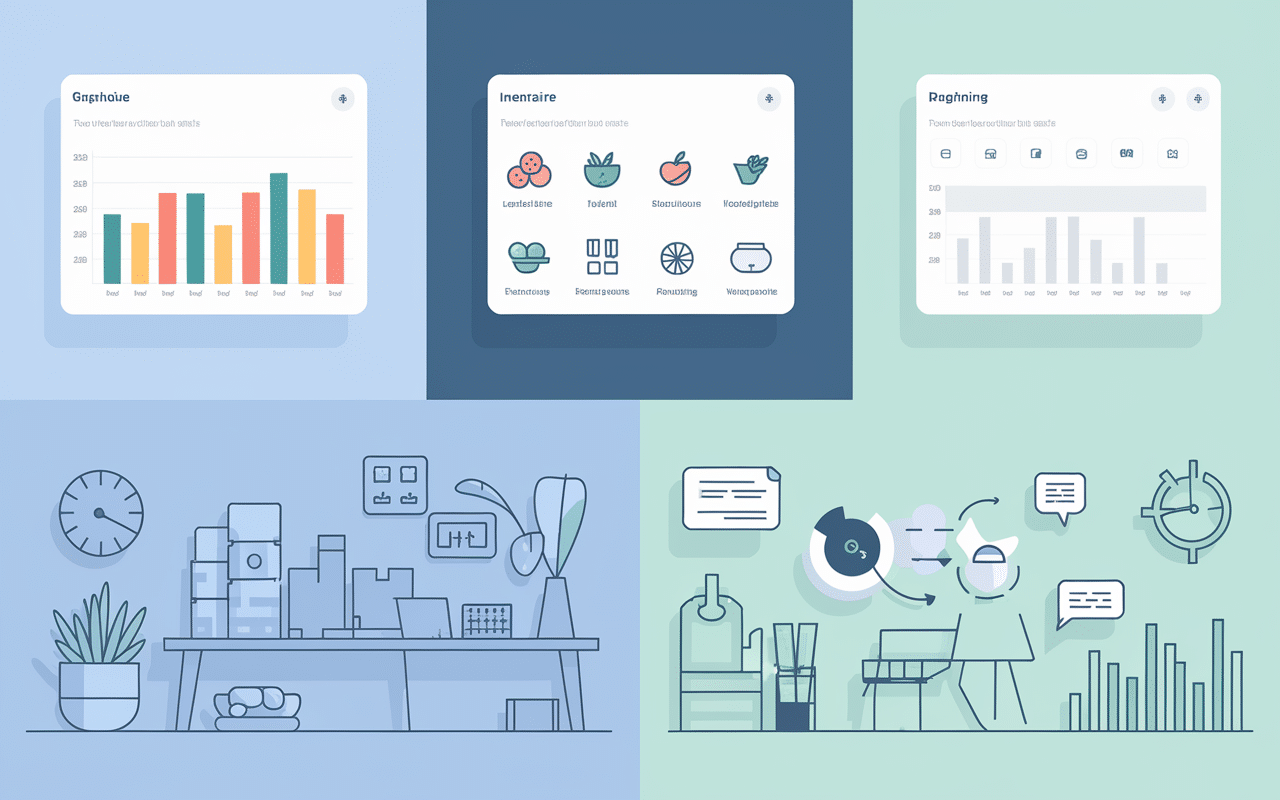 popina back office dashboard ventes stocks personnel