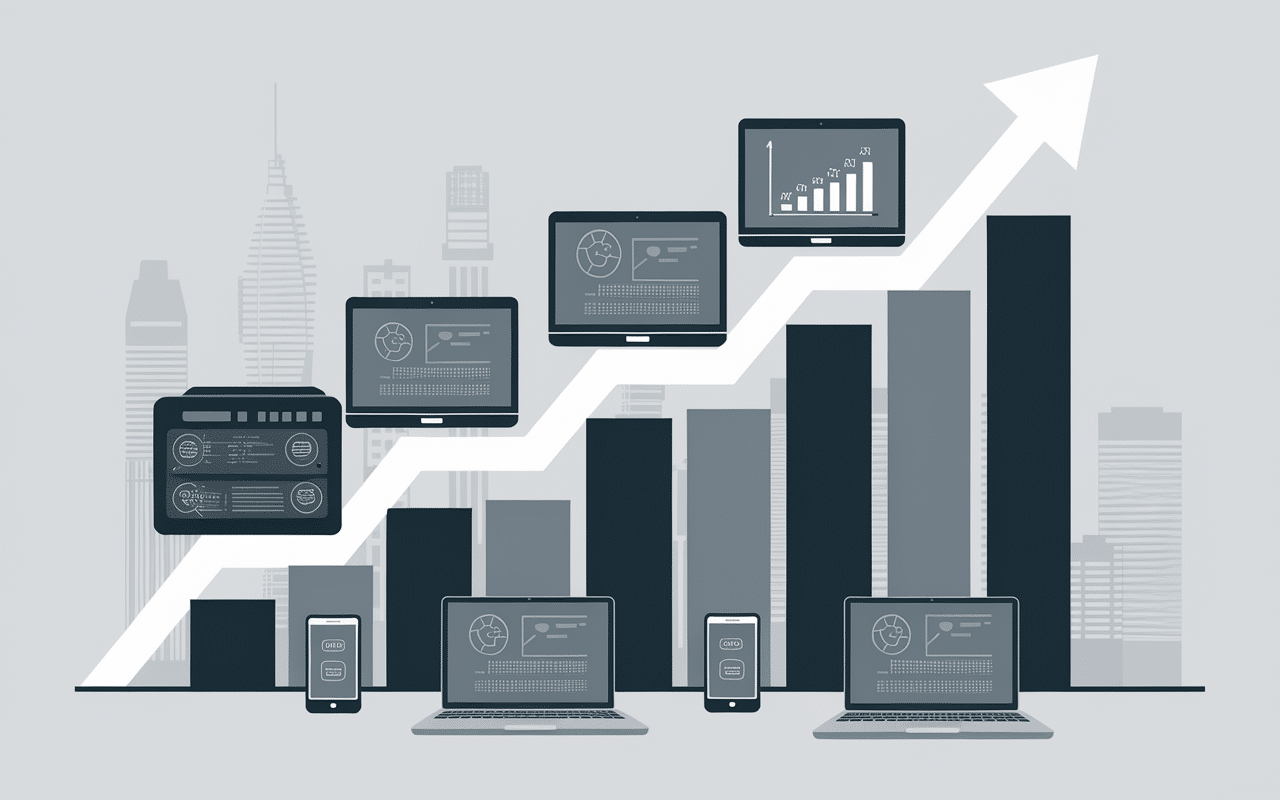 Graphique white label marché croissance business