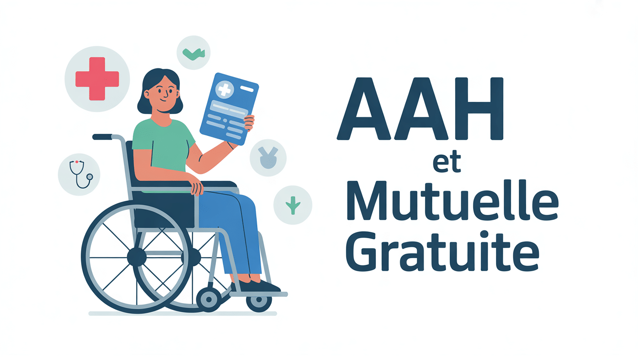 AAH et mutuelle gratuite, personne fauteuil roulant carte santé