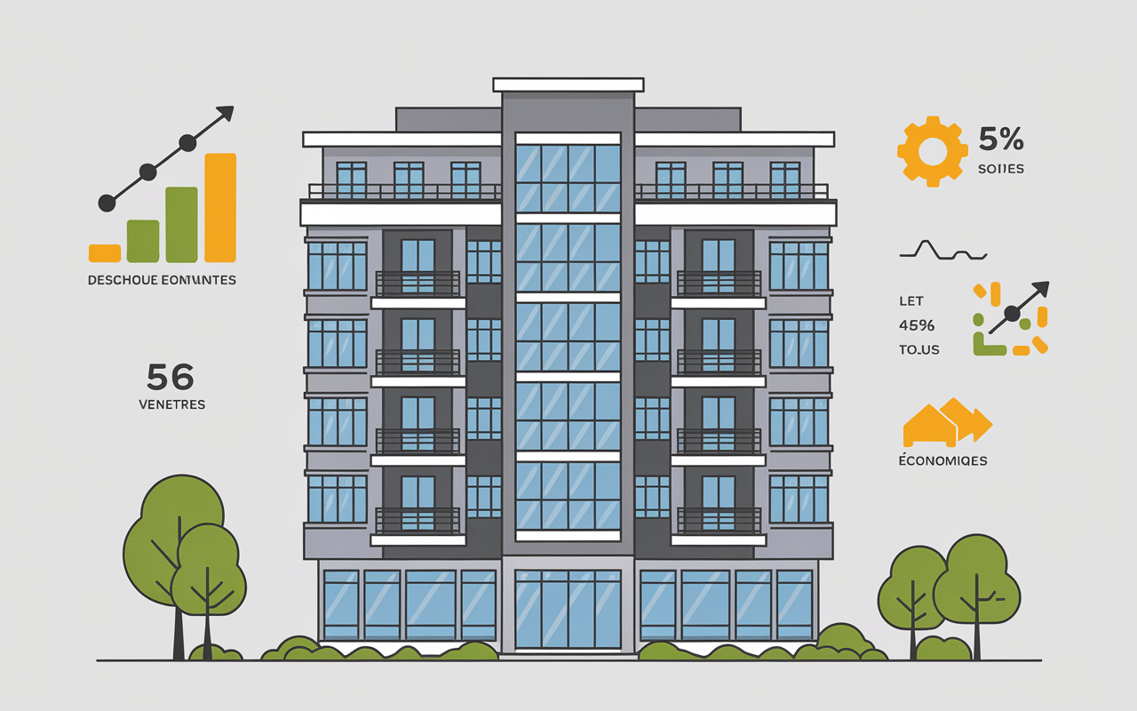 Causes appartement invendu programme neuf illustration
