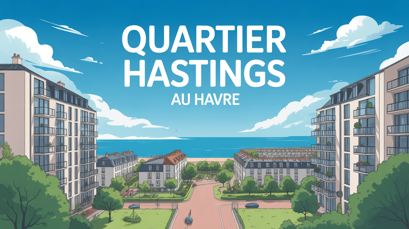 Quartier Hastings Le Havre vue panoramique front de mer