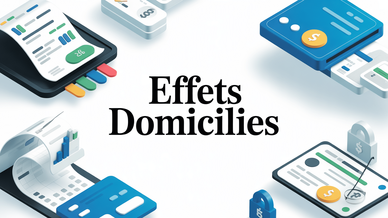 Illustration effets domicilies documents et securite