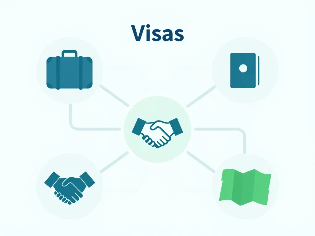 comprendre les visas travailler en australie diagramme stylisé