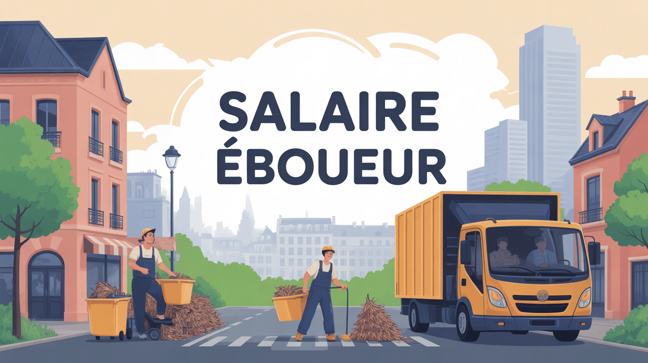 eboueur salaire scene urbaine camion collecte