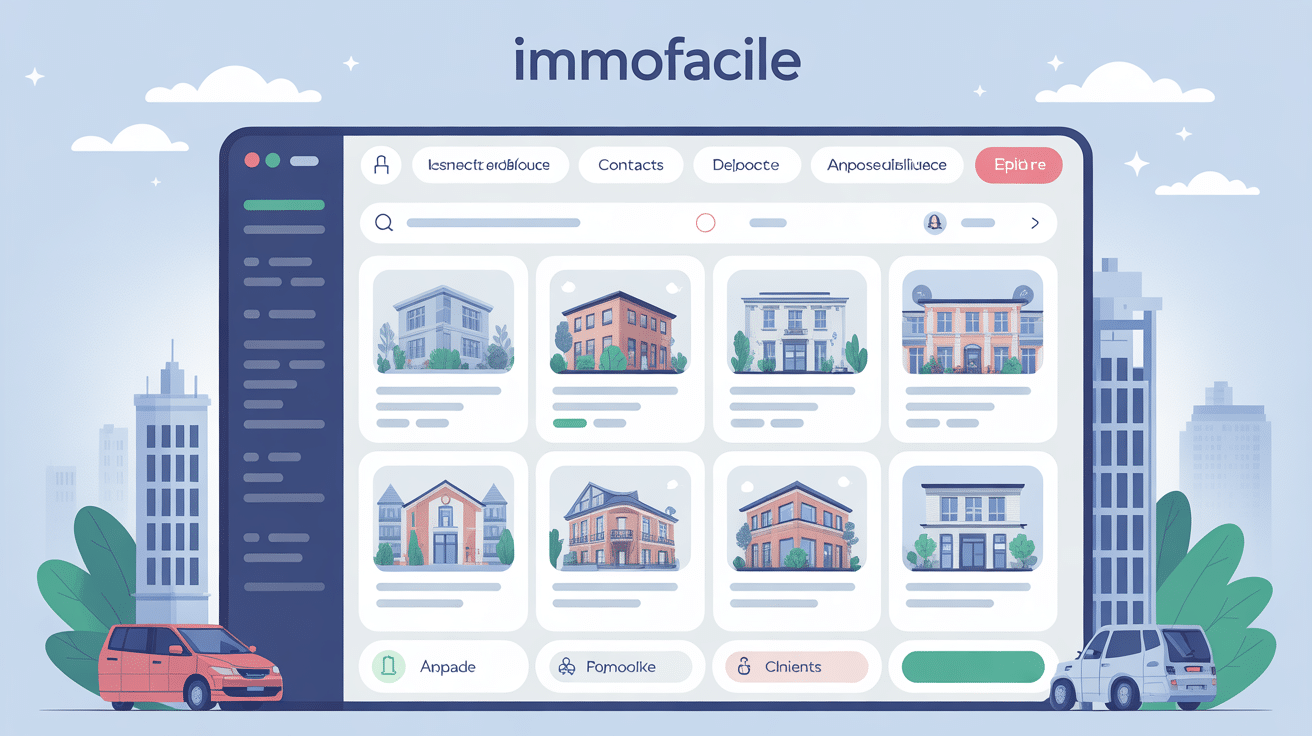 illustration interface immofacile logiciel immobilier