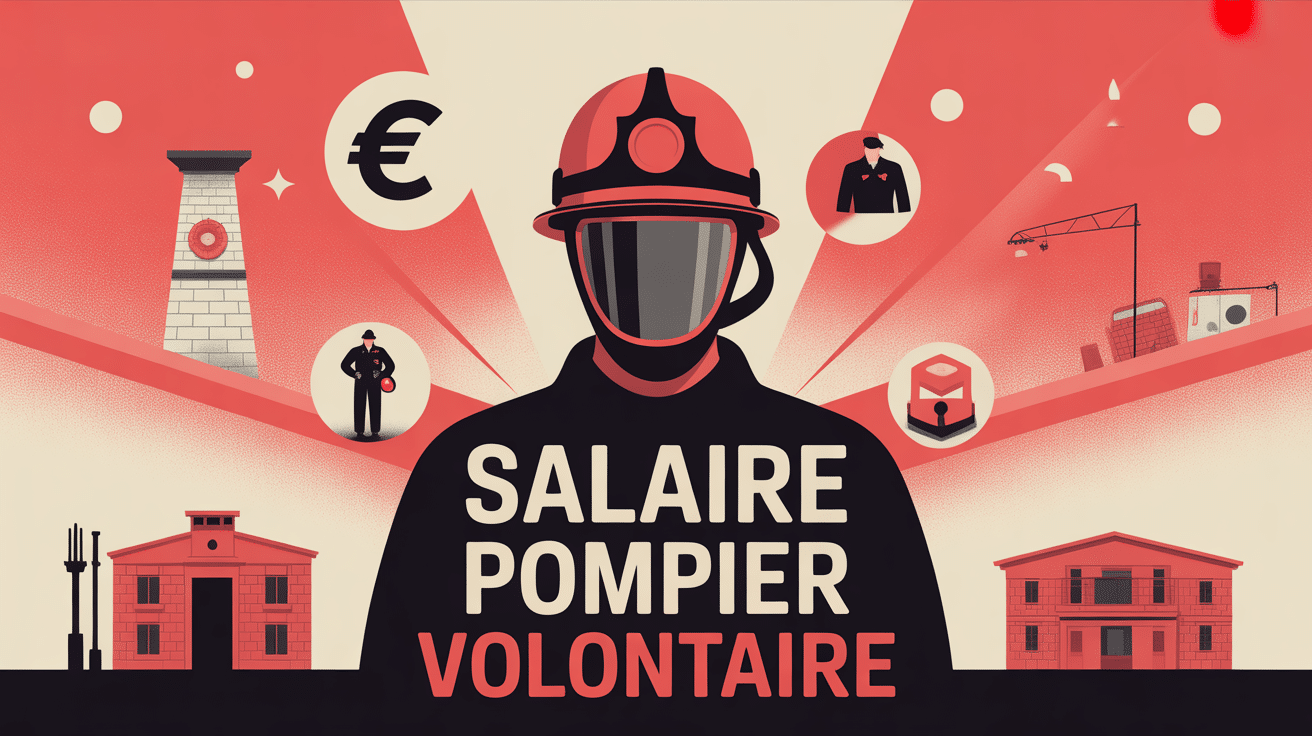 infographie salaire pompier volontaire France