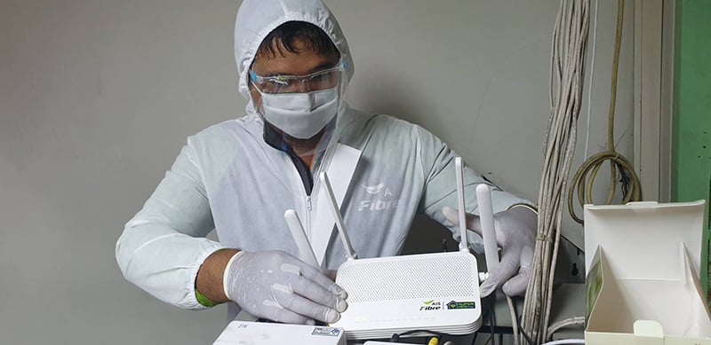AIS 5G AIS Fibre support Samut Sakorn COVID-19 healthcare center