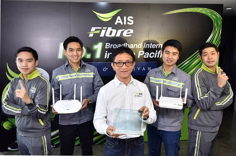 AIS Fibre ranked top Thai home internet in asia pacific