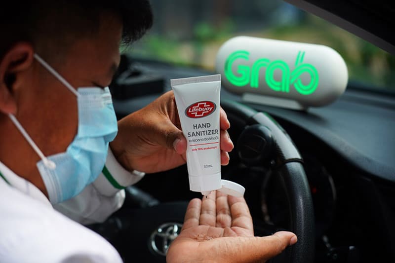 Grab x Lifebuoy give alcohol hand gel fight COVID-19