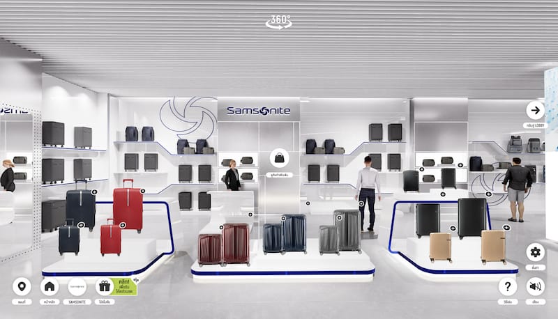 AIS 5G continues grow V-Avenue world's first virtual mall Samsonite and American Tourister joined