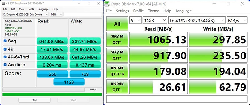 Review Kingston XS2000 high-speed portable SSD