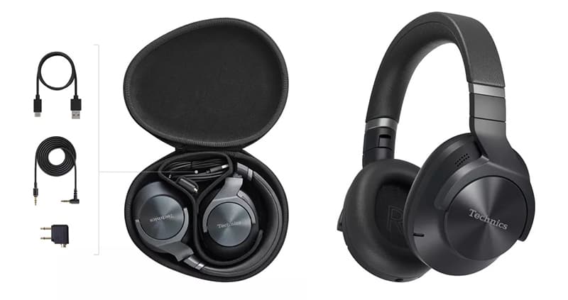 Technics EAH-A800 over-ear headphones with ANC 50 hour battery and LDAC bluetooth