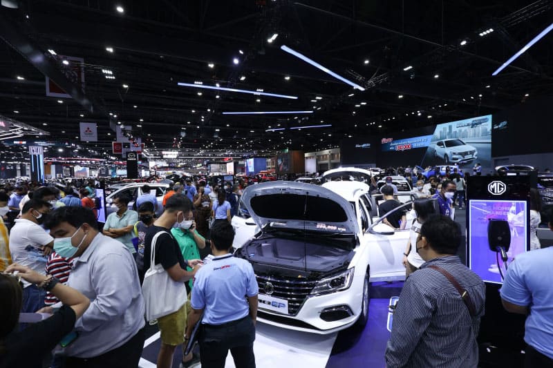 MG EV delivery Motor Show 2022