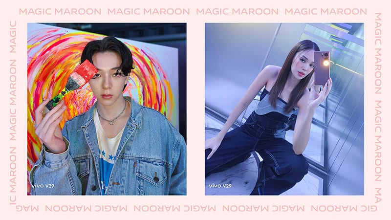 vivo V29 5G Magic Maroon Photoset Unveiled