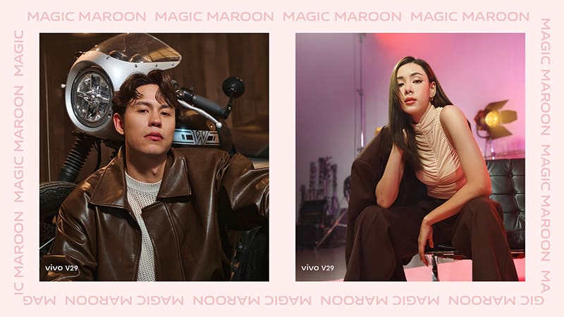 vivo V29 5G Magic Maroon Photoset Unveiled