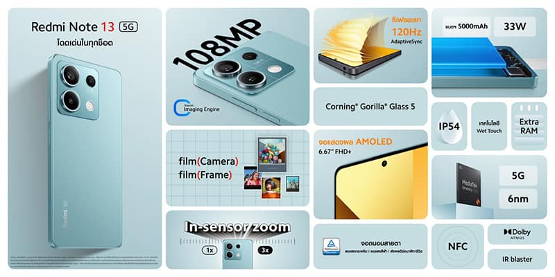 Redmi Note 13 Series launched in Thailand