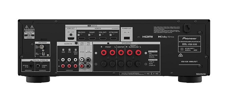 Pioneer launch VSX-535 and VSX-835 two new budget-friendly Dolby Atmos and supported 8K video AV Receivers