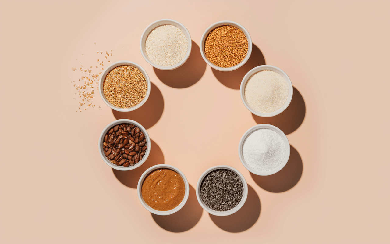 ingrédients pour cookies ig bas farine sucre graines