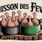 Cuire feves fraîches sur planche et casserole