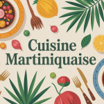 plat martiniquais sur table tropicale