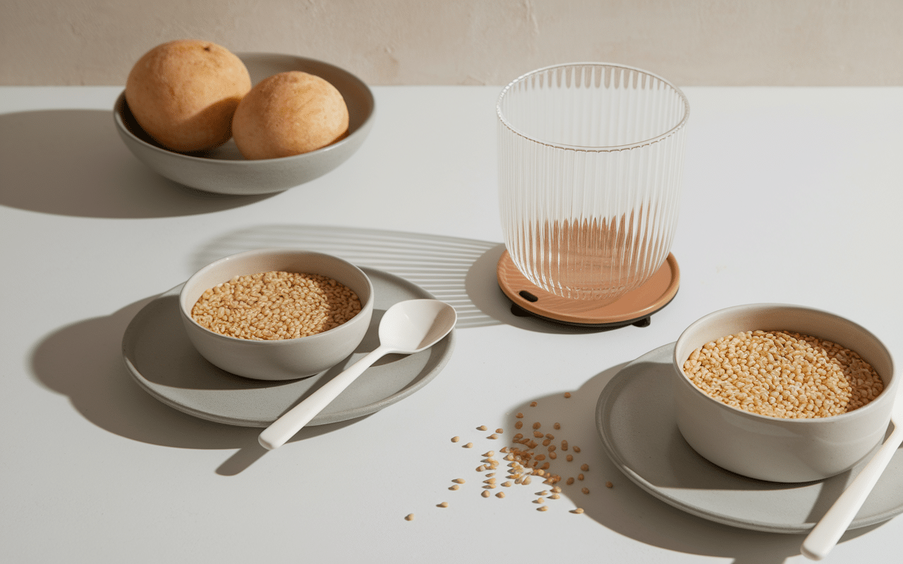 Riz sec pesé pour une personne