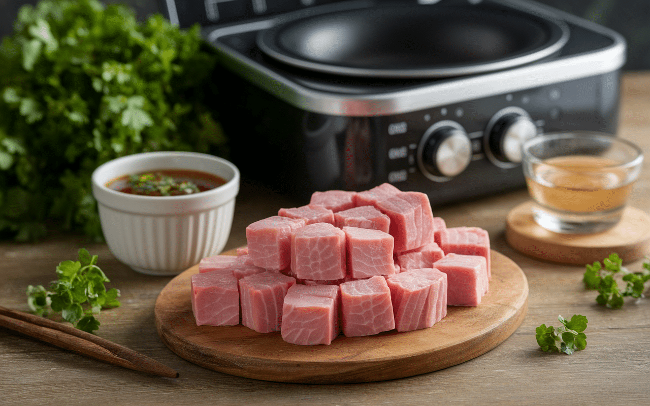 morceaux porc marinés cookeo