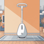 balais électrique sans fil illustration salon moderne lumineux