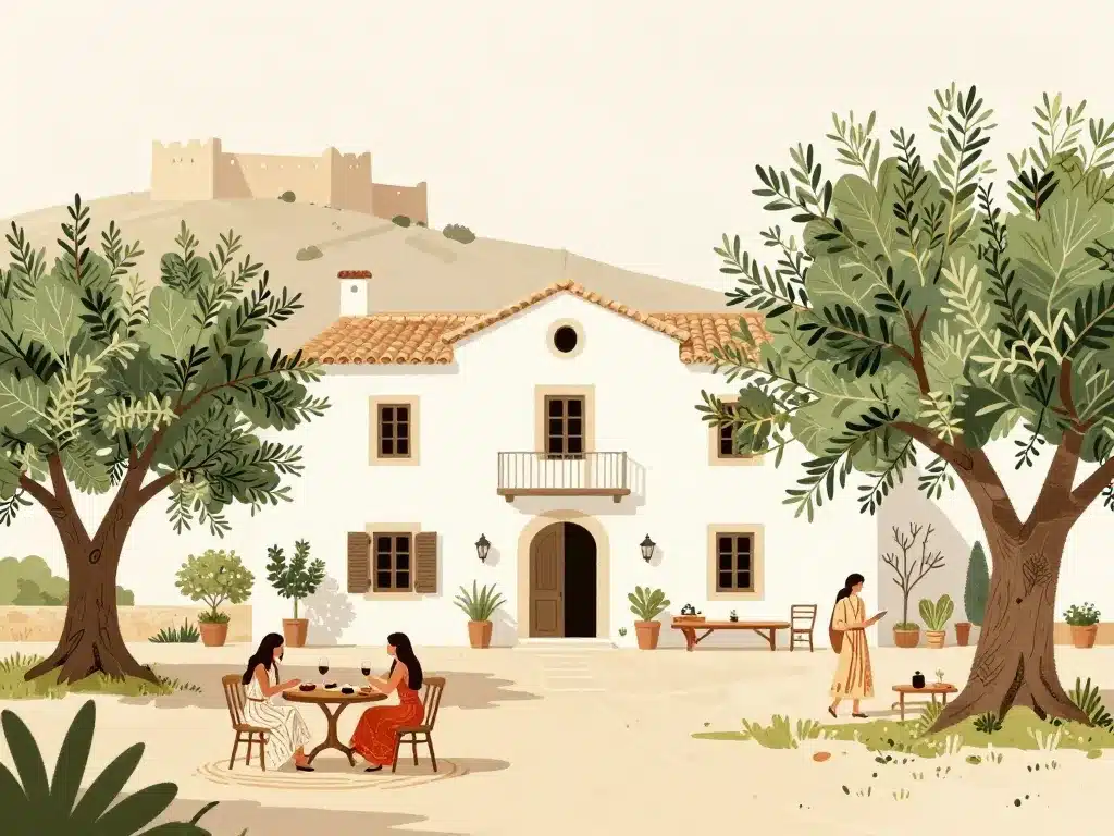 Ambiance rurale chic casa maca finca oliviers Dalt Vila