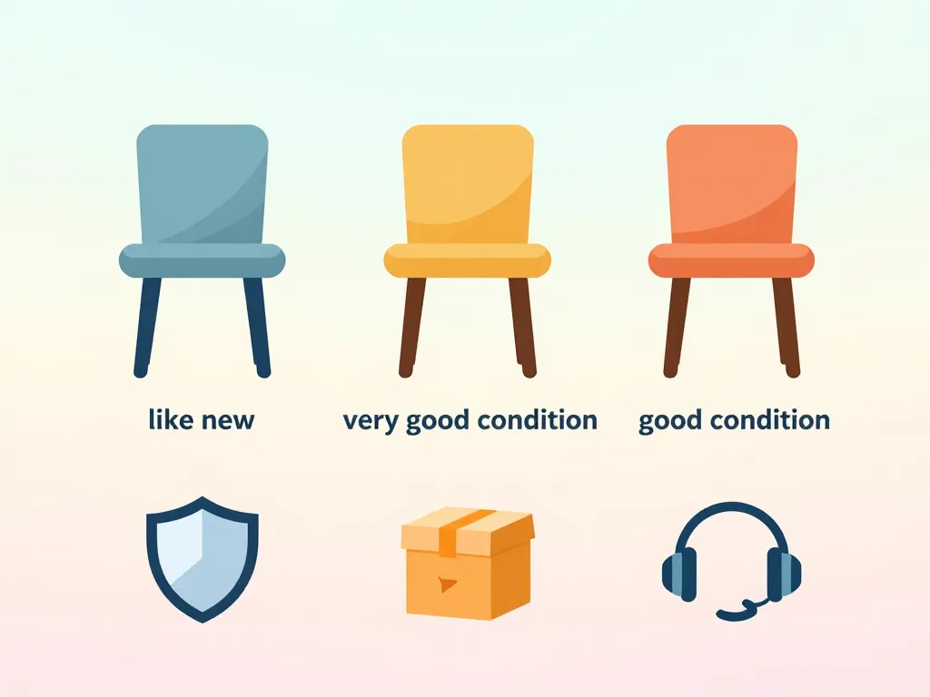 état produit garanties retours made in design seconde vie