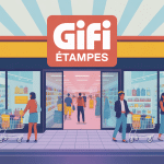 Façade magasin Gifi Etampes avec clients