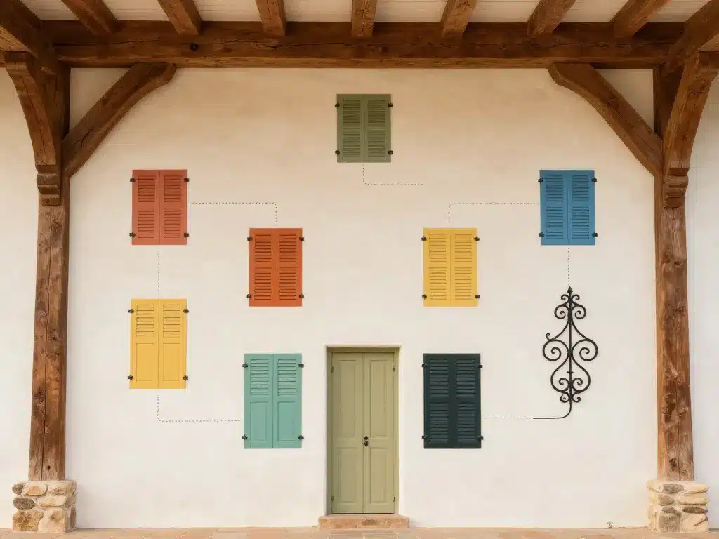 matériaux et couleurs maison colonial bois pierre fer