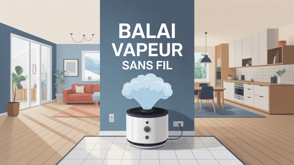 Meilleur balai vapeur sans fil intérieur maison sur carrelage parquet vinyle