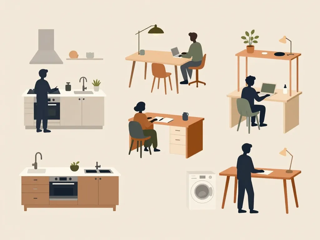 meuble avec plan de travail pour cuisine bureau atelier