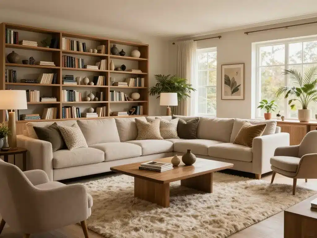 exemple mobilier deco grand salons moderne