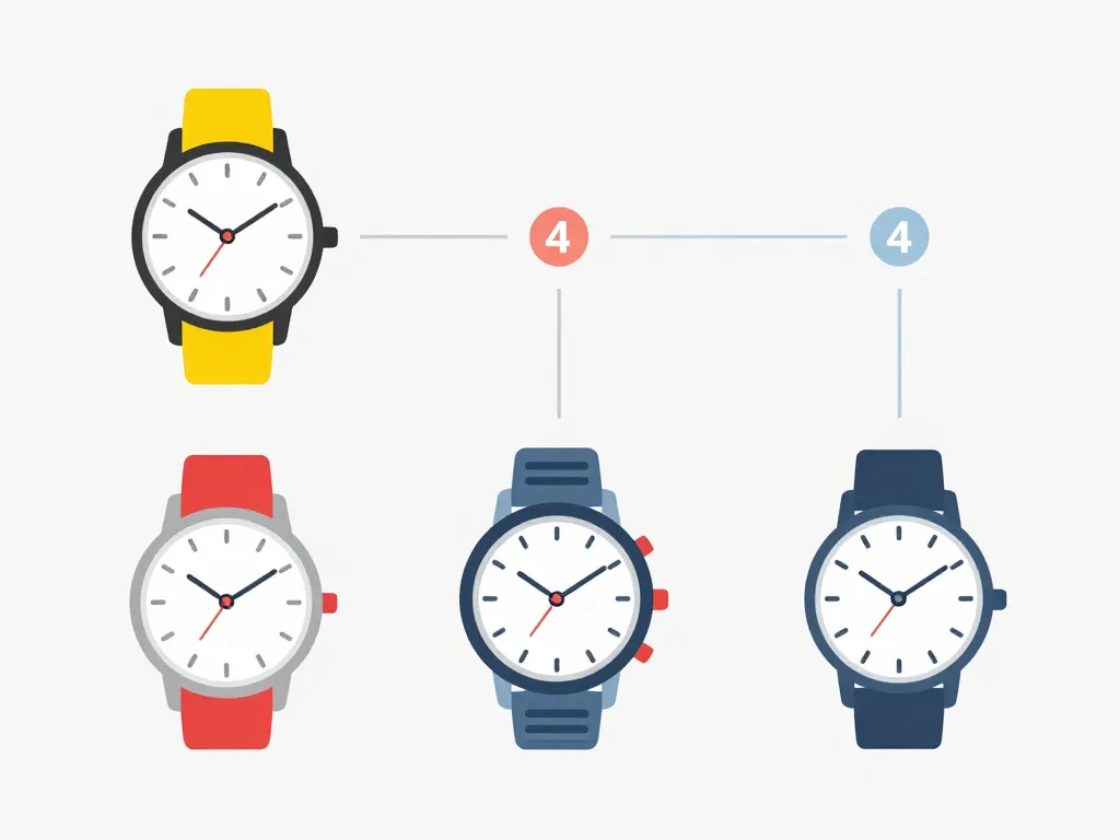diagramme choix tic tac montre selon profil