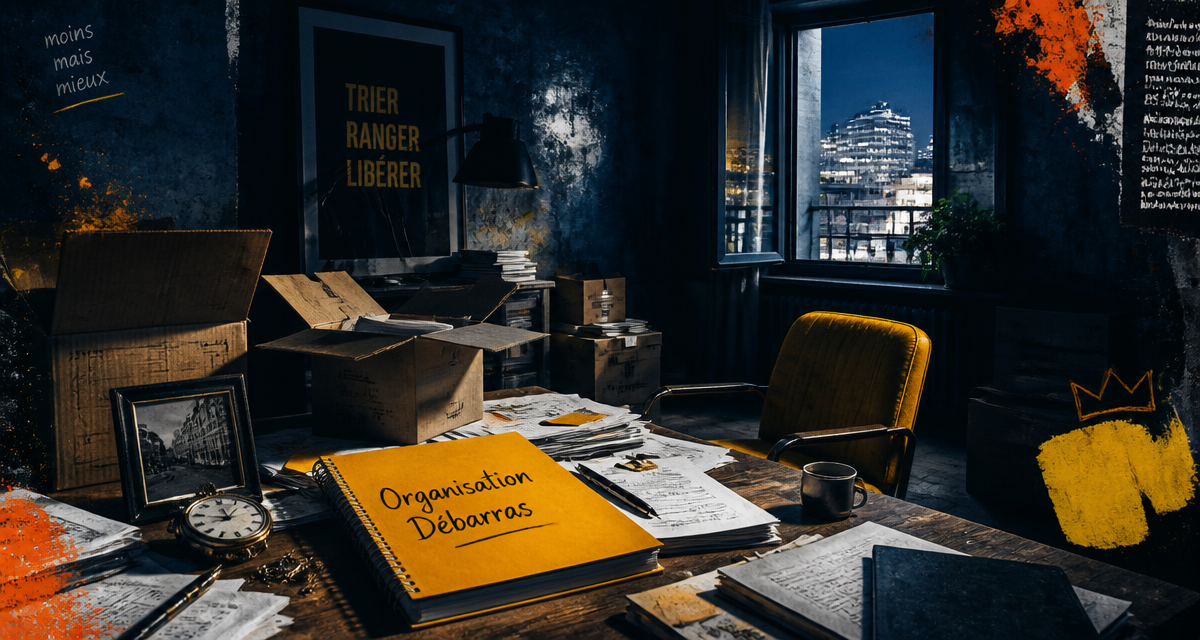 vider maison salon cartons objets personnels