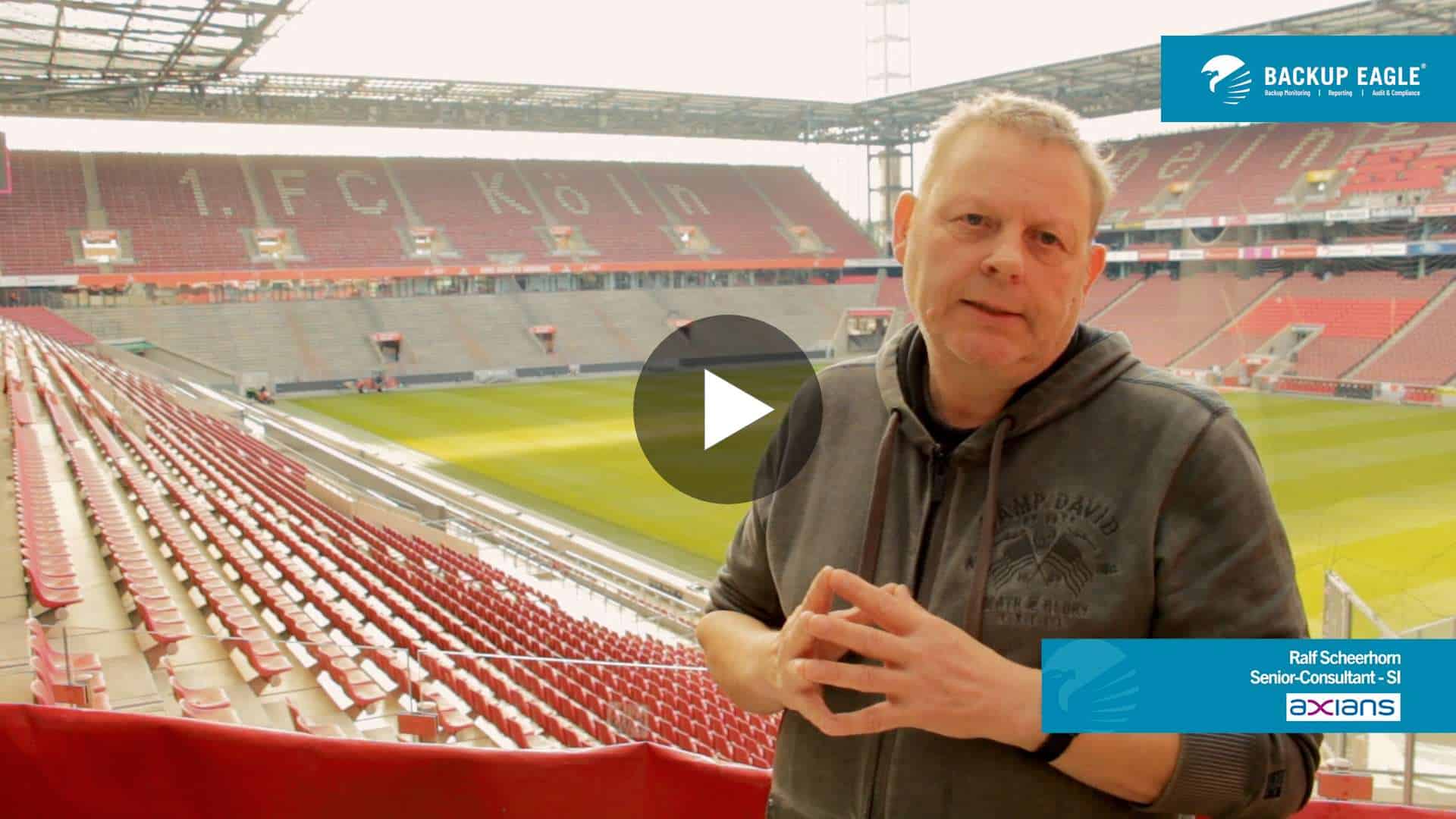 Thumbnail zur BACKUP EAGLE® Kundenstimme vom Referenz-Interview mit axians Ansprechpartner.
