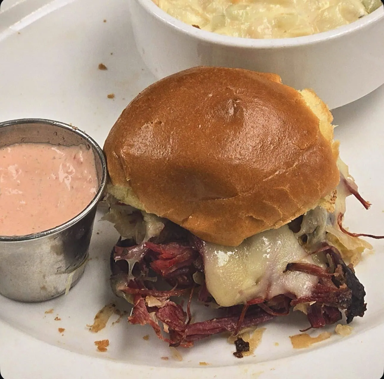 Reuben slider lunch special at Bailey's Breakfast & Lunch in Omaha