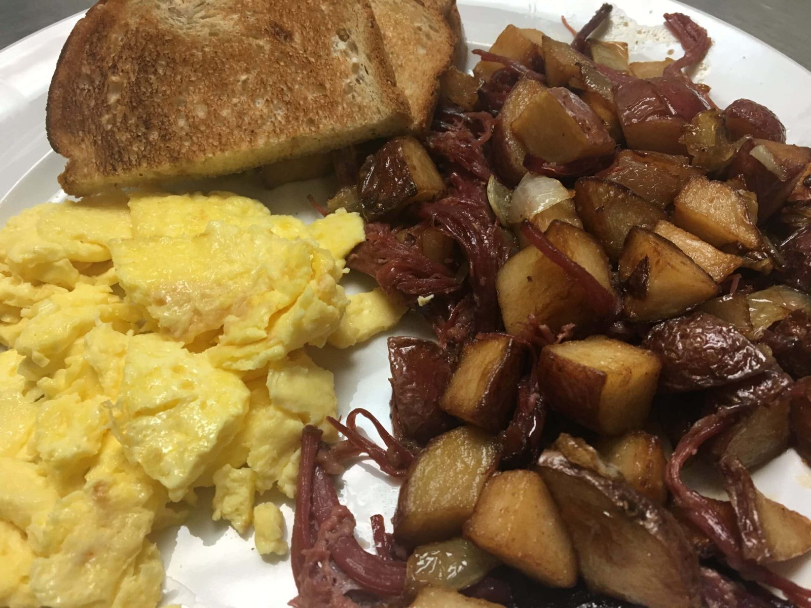 Homemade Corned Beef Hash at Bailey's Breakfast & Lunch in Omaha