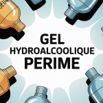 Flacons gel hydroalcoolique périmé avec changements visibles