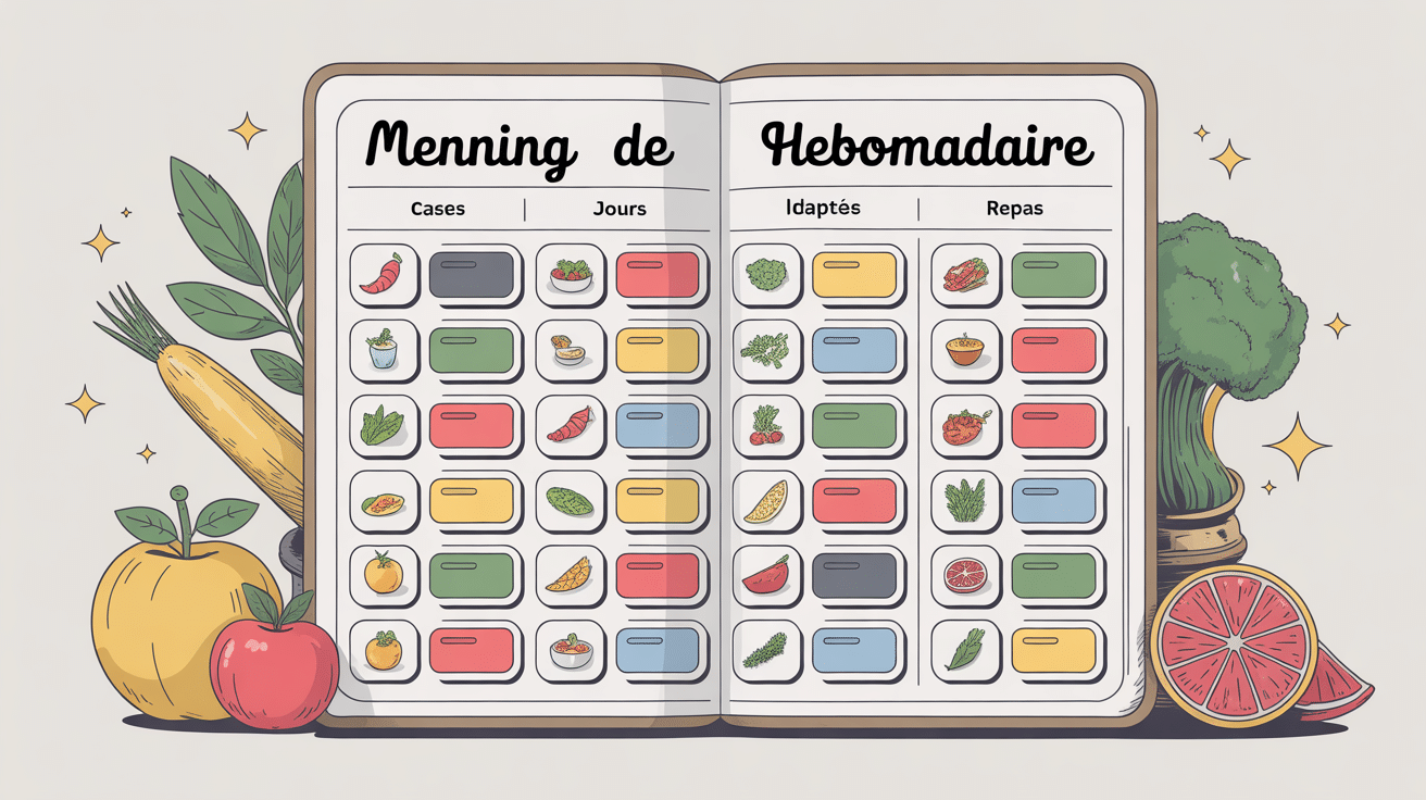 menu pour colon irritable pdf illustration planning hebdo