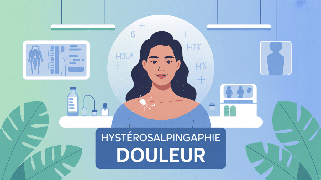 Illustration de l'expérience hystérosalpingographie douleur, ambiance rassurante